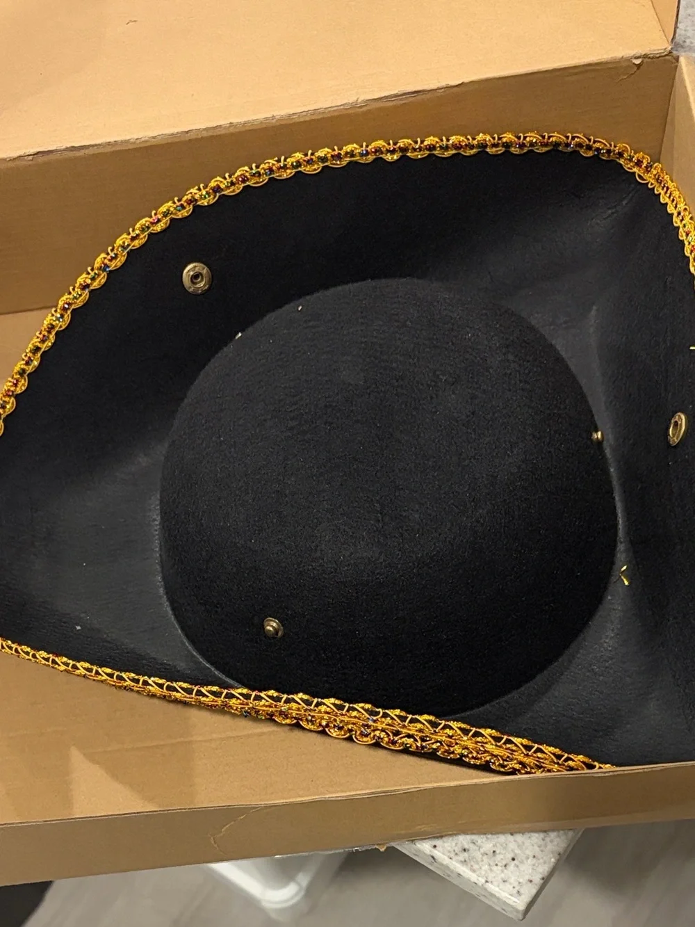 NWOT Colonial Pirate Washington Revere Jefferson Revolutionary War Tricorn Hat